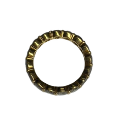 Yellow Gold and Diamond Wedding Band