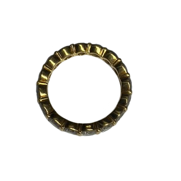 Yellow Gold and Diamond Wedding Band