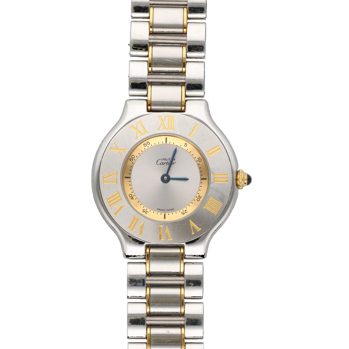 CARTIER "21 Must" Watch in yellow gold, stainless steel, and Quartz