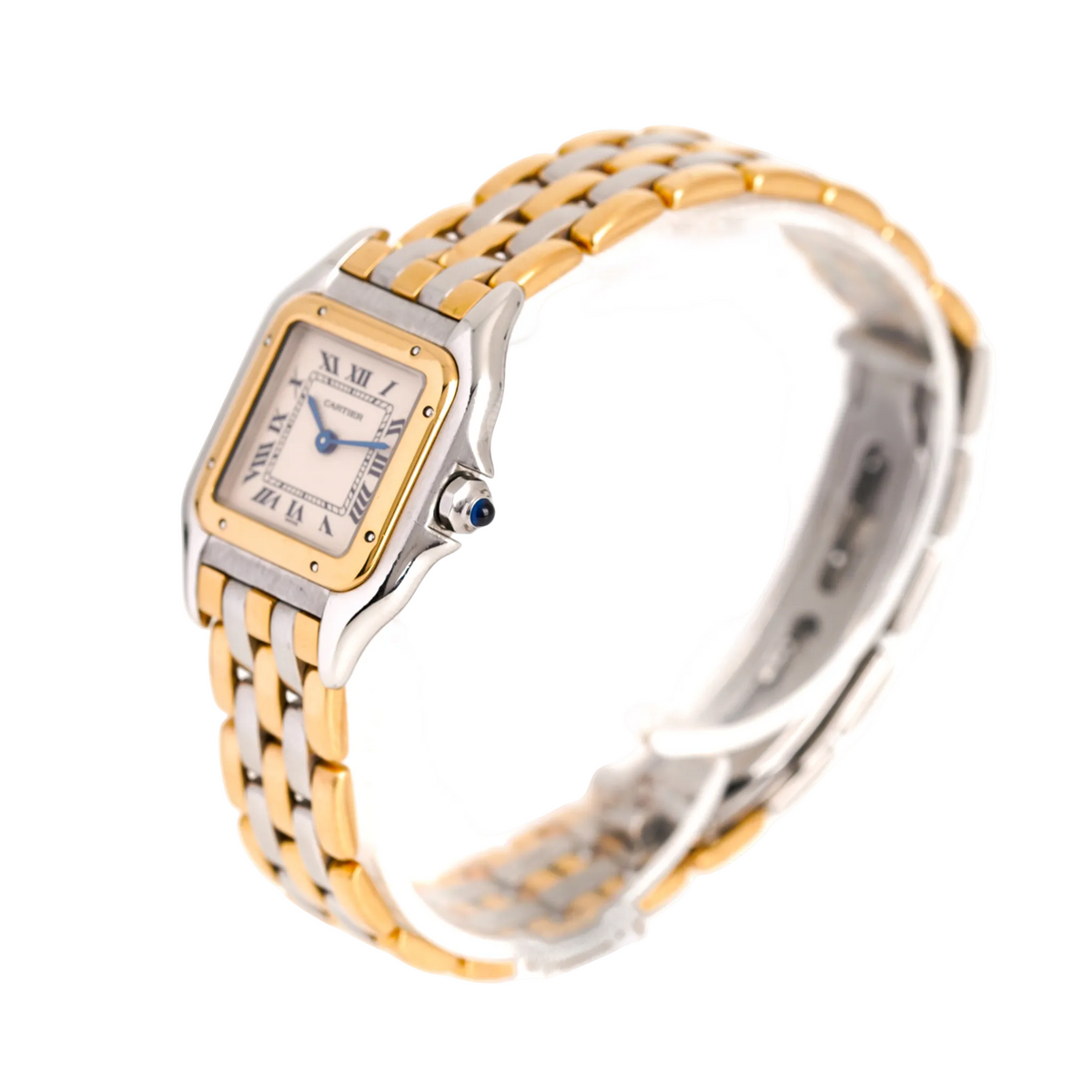 CARTIER "Panther" Watch in Yellow gold and Stainless Steel