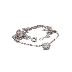 White Gold and Diamond Pendant Necklace