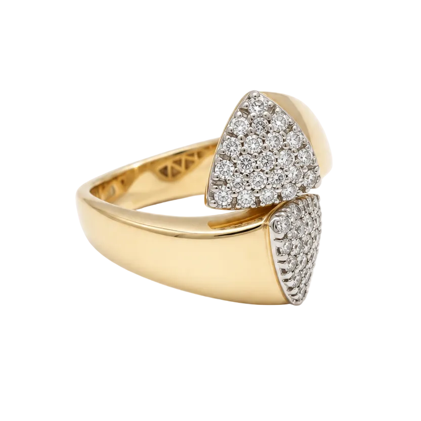 "Toi & Moi" Ring in Yellow Gold and Diamonds