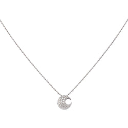 Necklace  White gold  Diamond