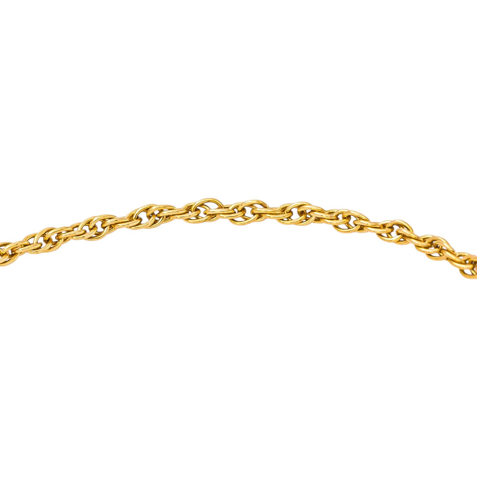 Double-Twisted Forçat Link Bracelet  Yellow gold
