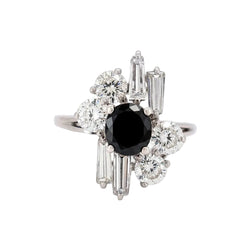 White gold, Sapphire and Diamond Ring