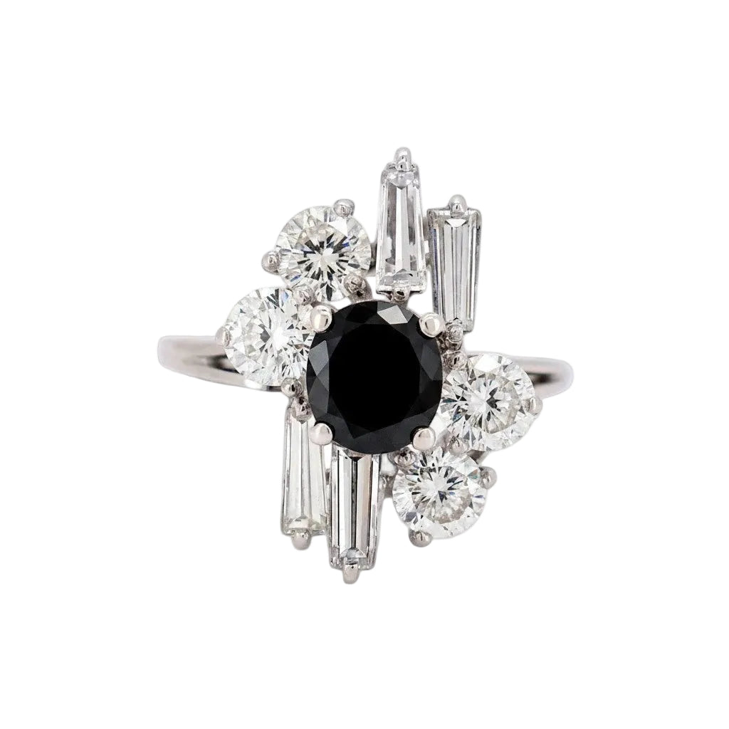 White gold, Sapphire and Diamond Ring