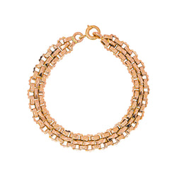 Rose gold Tank Link Bracelet