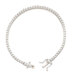 "Ligne" Bracelet in White Gold and Diamonds