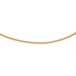 Yellow Gold Curb Chain Necklace