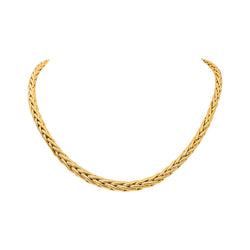 Collier Maille palmier Or jaune