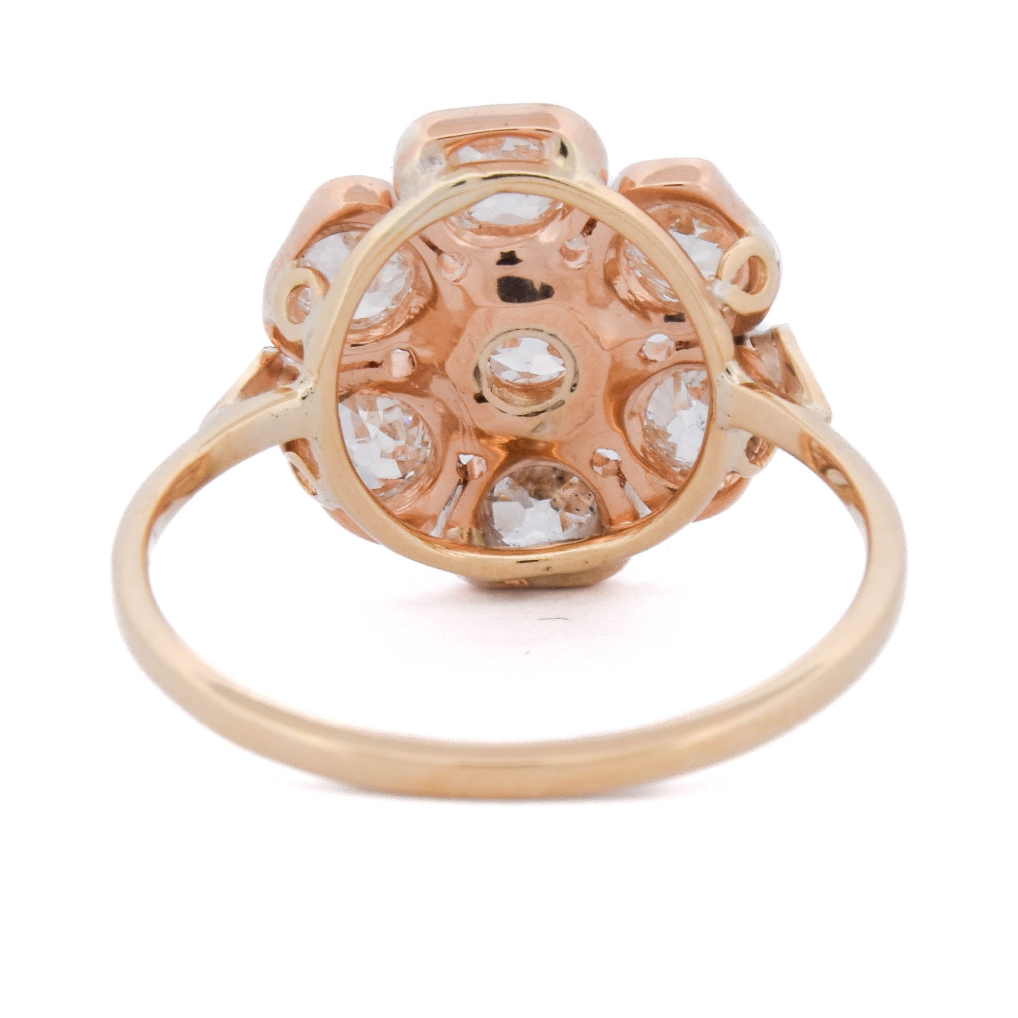 Marguerite Ring in Yellow Gold and Diamonds