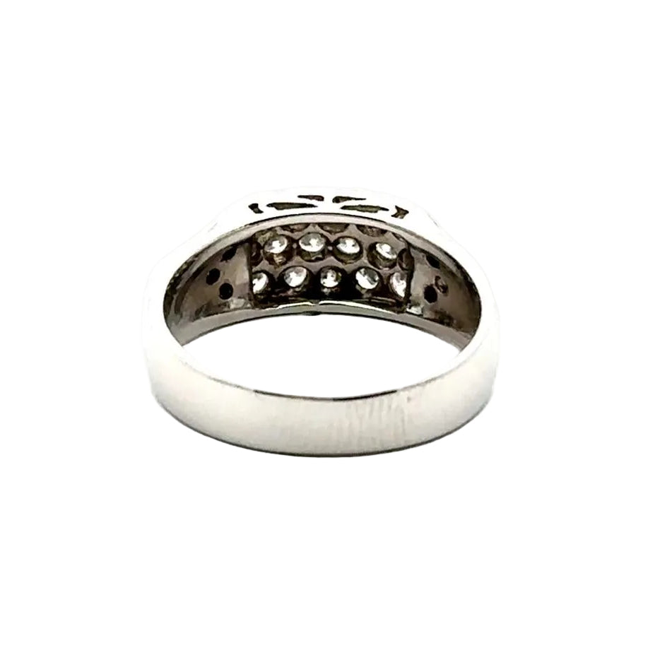 White gold and Diamond Pave Ring
