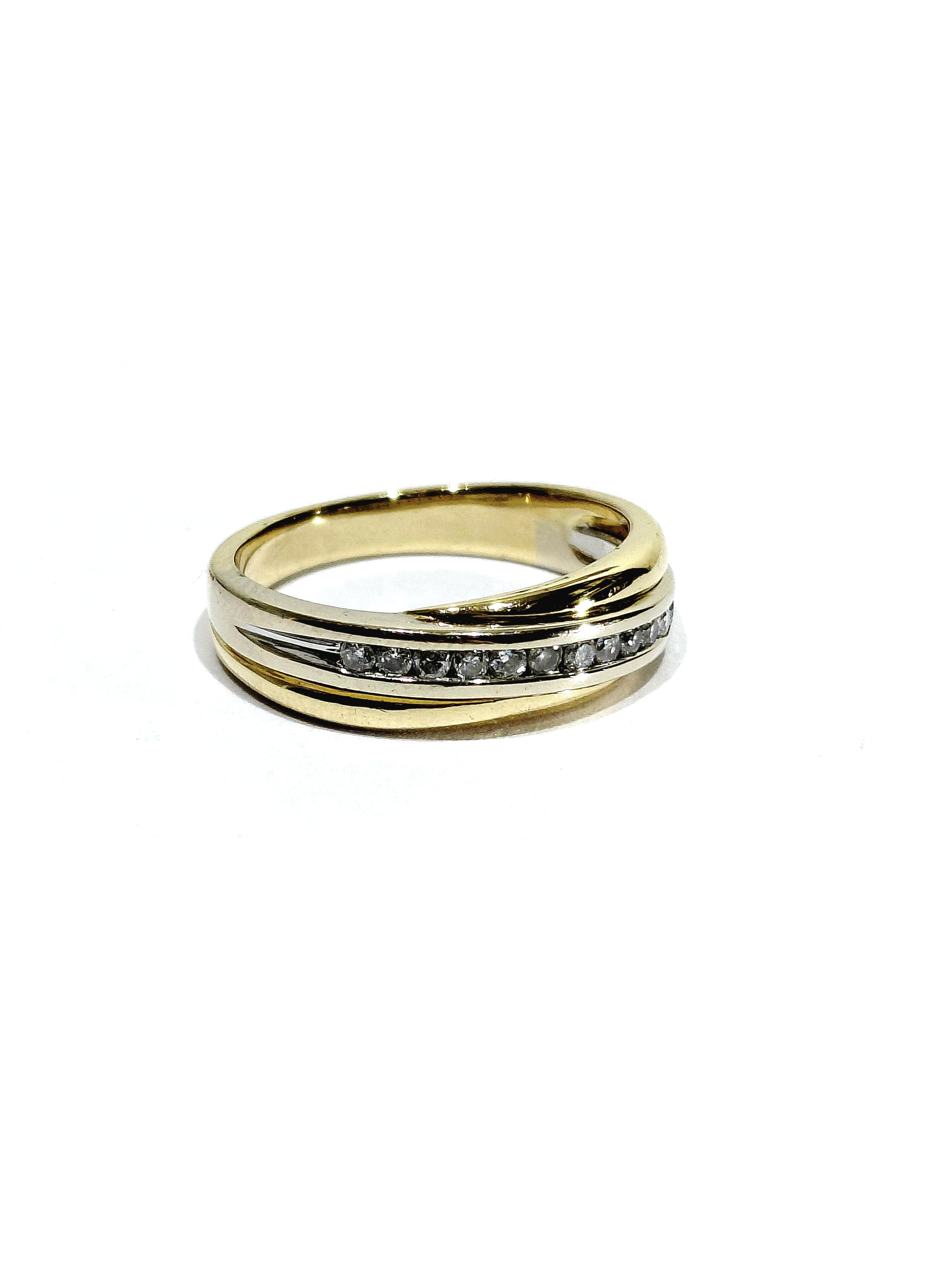 Yellow Gold and Diamond Ring