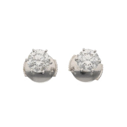 Earrings in White Gold, Platinum, and Diamonds