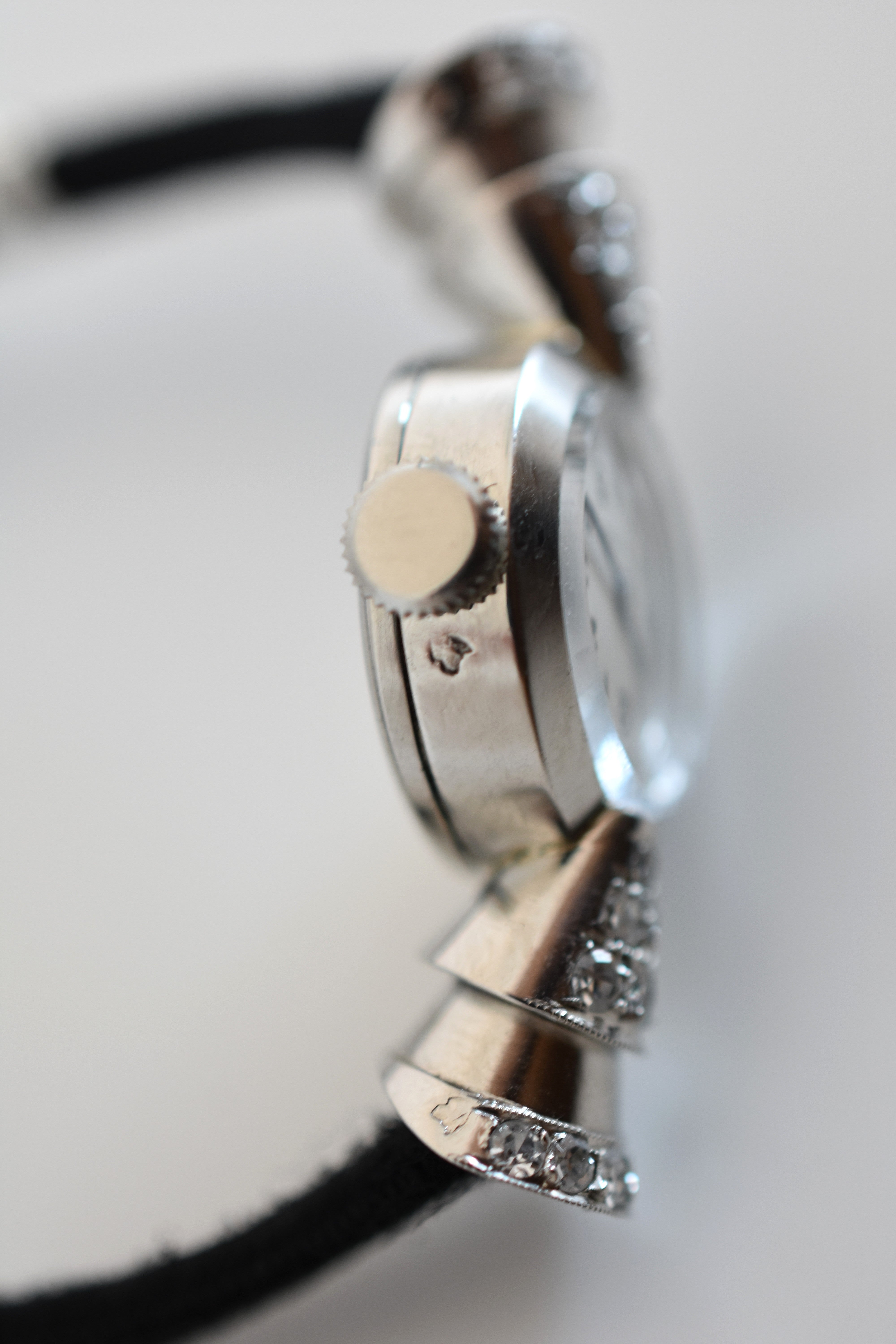 Montre en platine et diamants