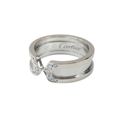 CARTIER "C2" Bangle in white gold and diamonds
