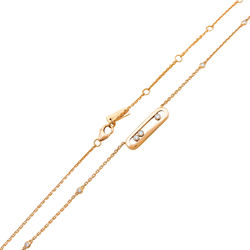 MESSIKA "Baby Move" PM Necklace with Pendant in Rose Gold and Diamonds