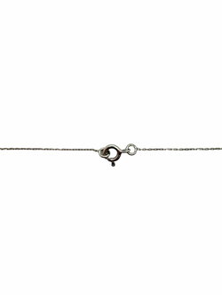 White gold, sapphire, and diamond necklace