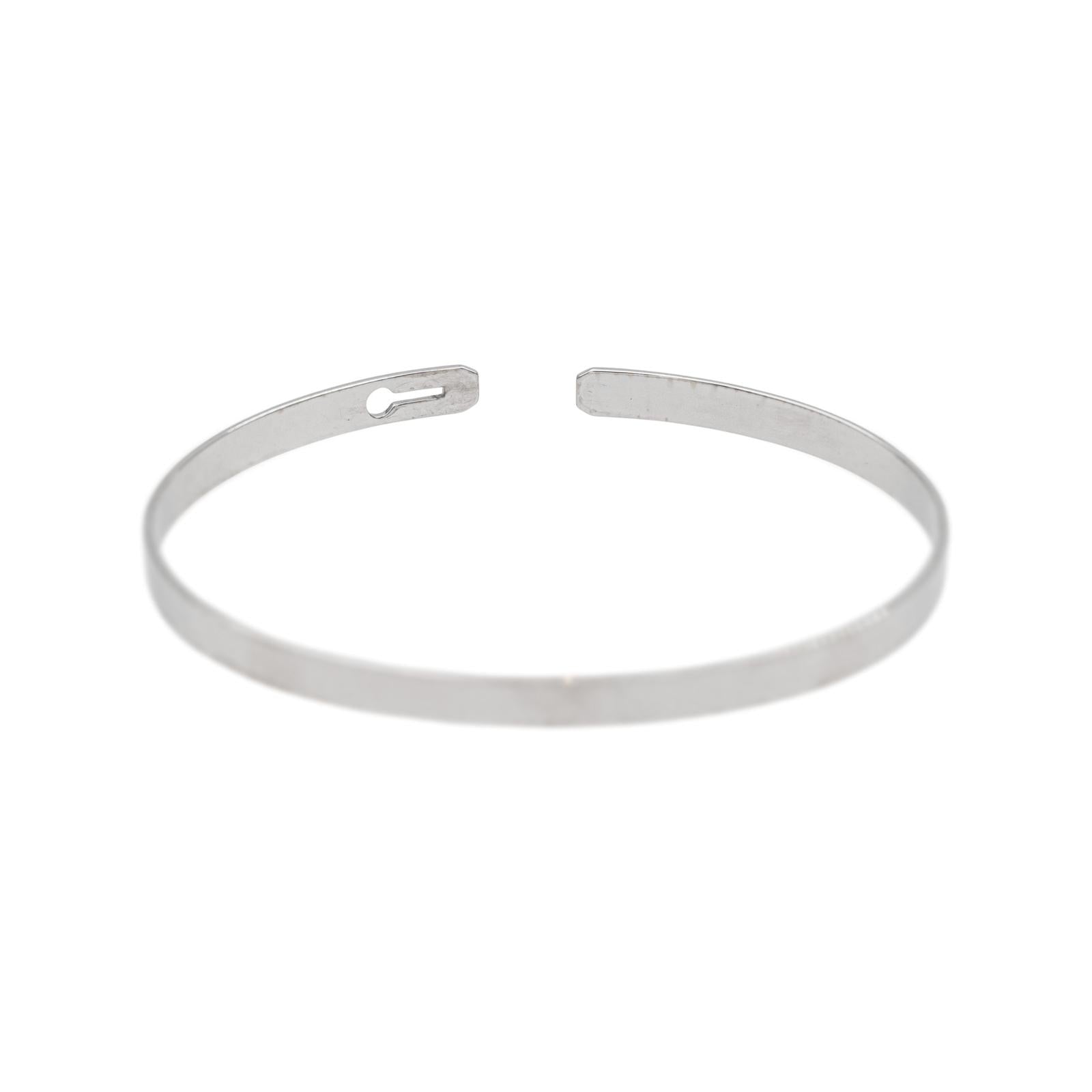 Dinh Van Bracelet Bangle Lock White gold Diamond