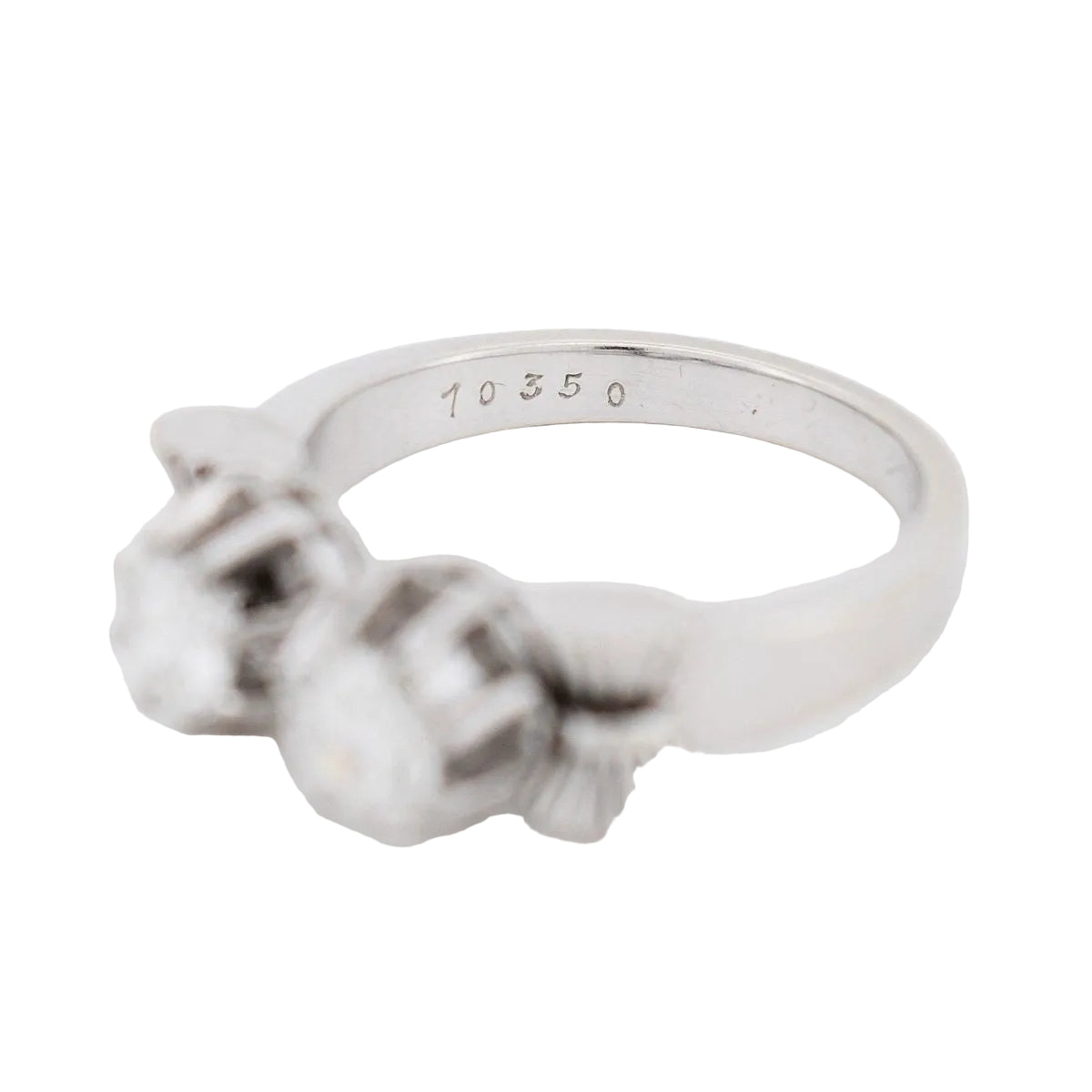 Toi & Moi Ring in White gold, Platinum and Diamonds