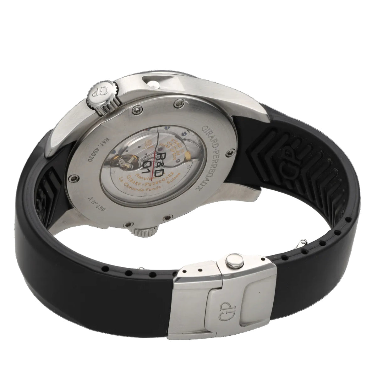 GIRARD PERREGAUX "R&D 01" Watch in Steel and Rubber