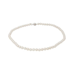 Necklace  White gold  Pearl