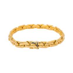 Bracelet Maille haricot Or jaune