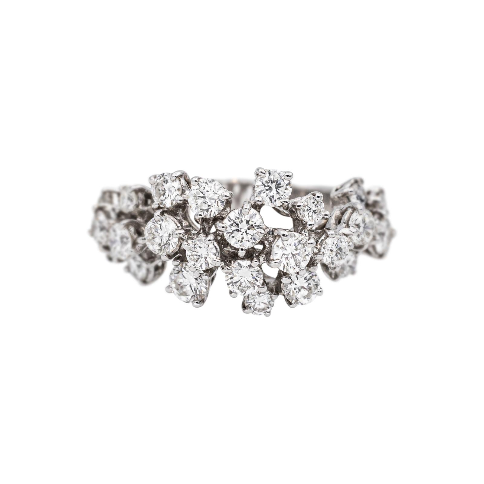 Fred Bague Blanche Or blanc Diamant