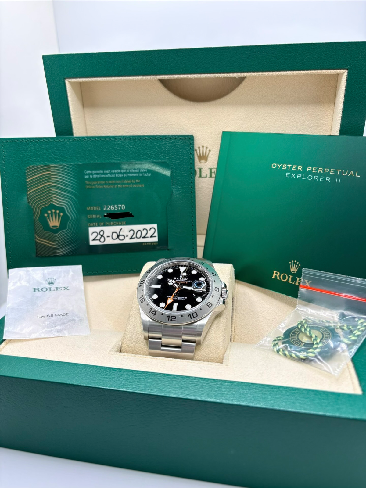ROLEX "Explorer" Watch in Stainless Steel