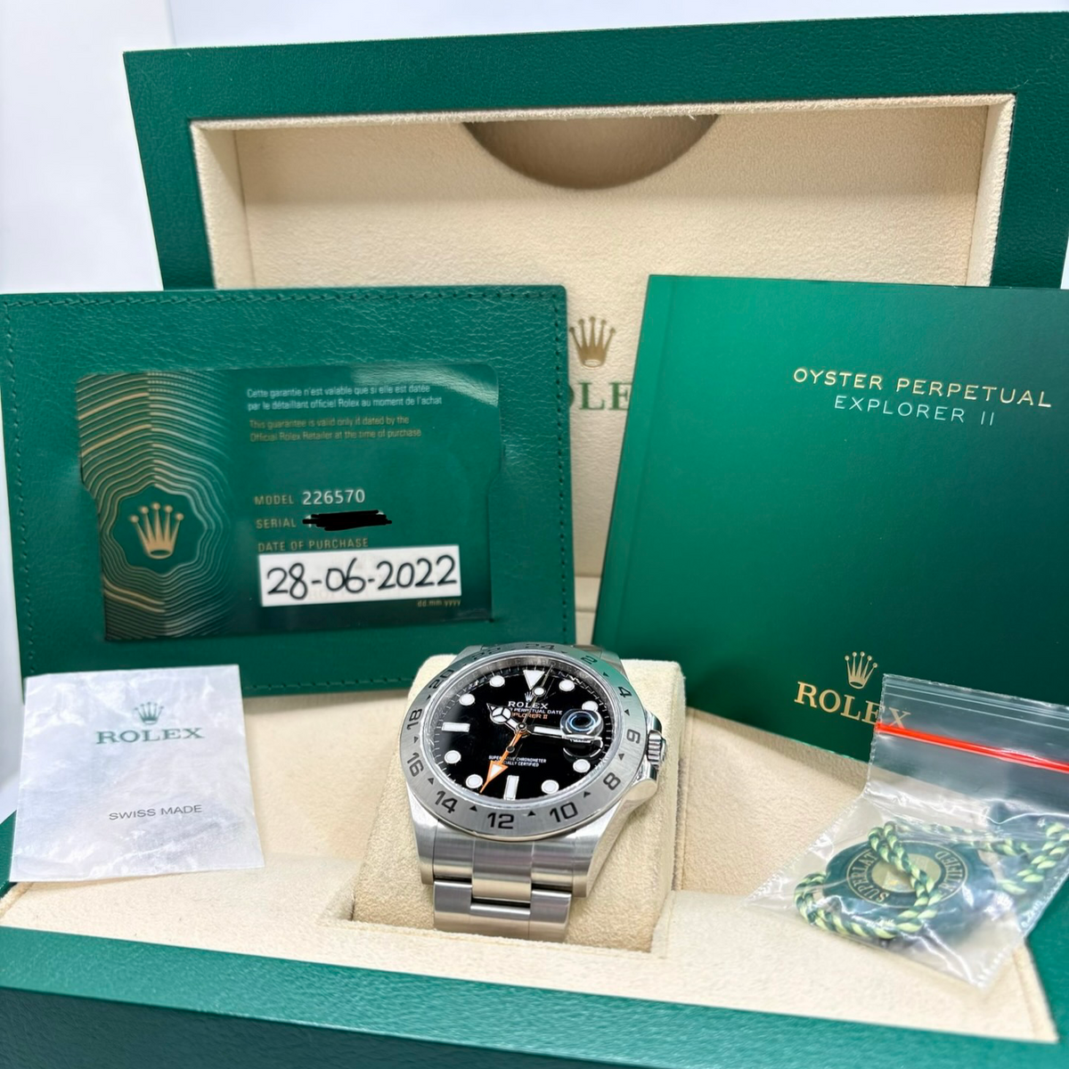 ROLEX "Explorer" Watch in Steel
