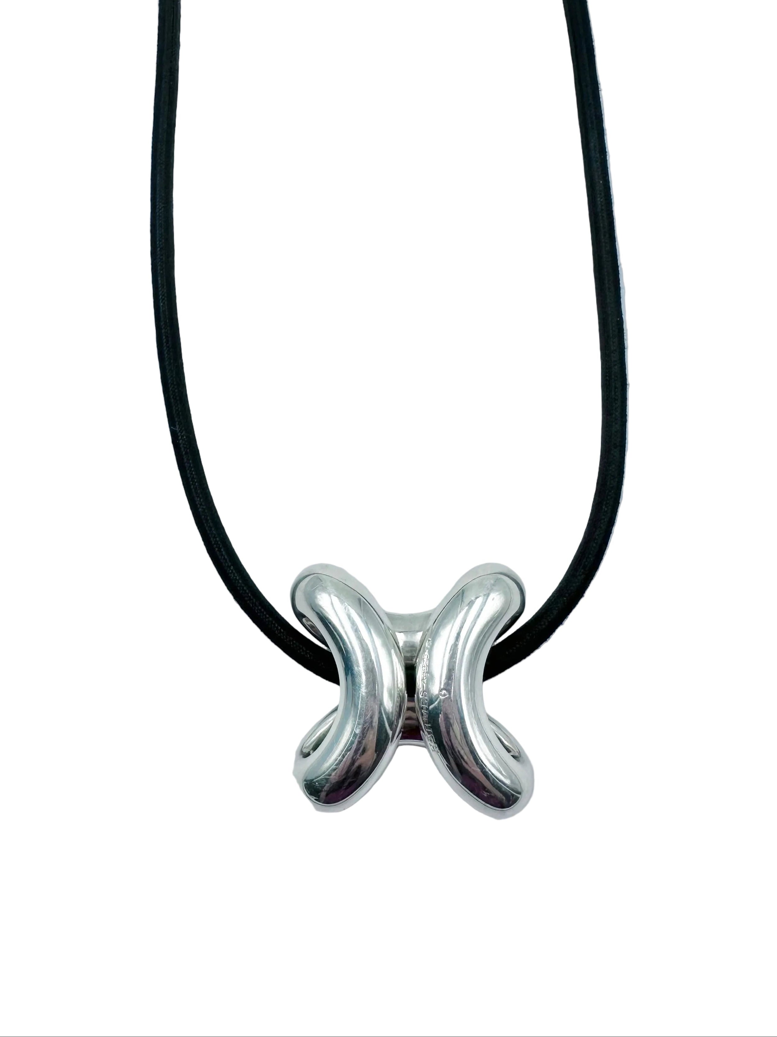 Necklace Pendant HERMÈS "Lima" in Silver