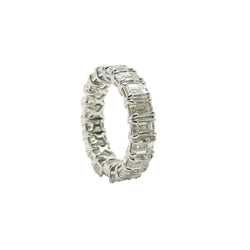 "Eterné" Wedding Band in White Gold and Diamonds