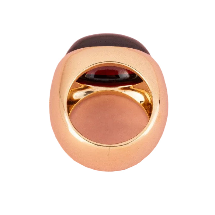 Bague Dôme POMELLATO en or jaune et grenat