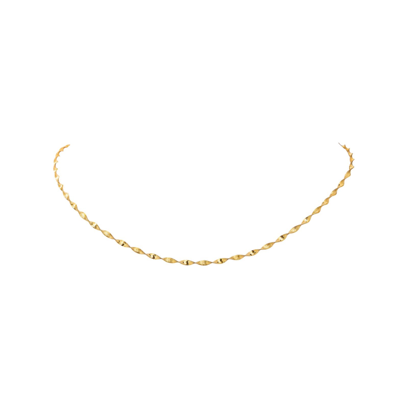 Collier Maille Miroir Or jaune