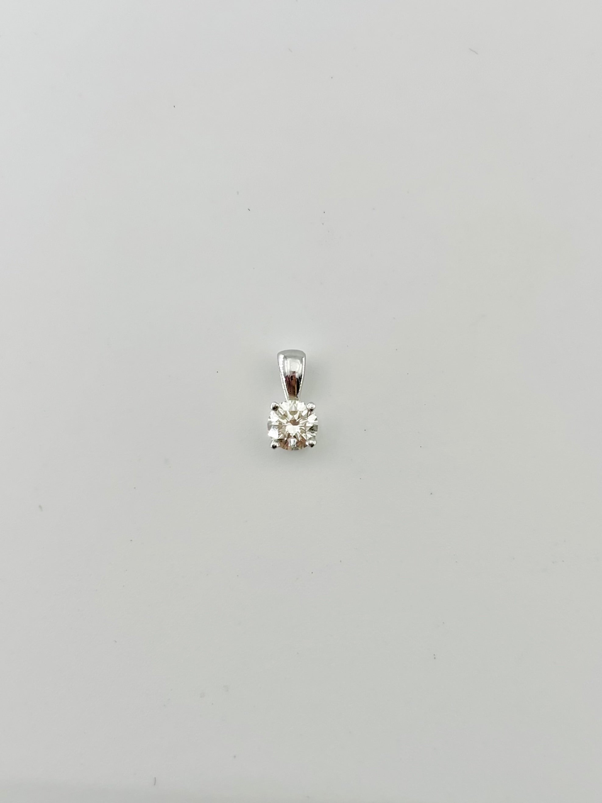 White Gold and Diamond Pendant