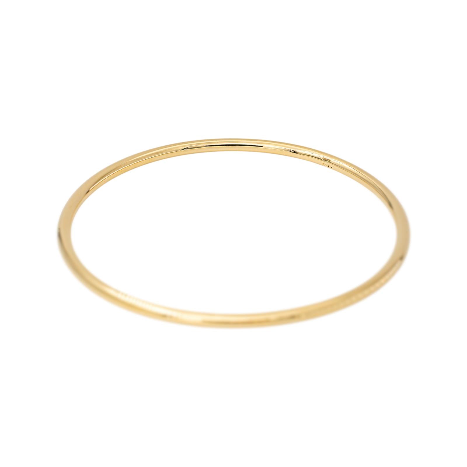 Yellow Gold Bangle Bracelet