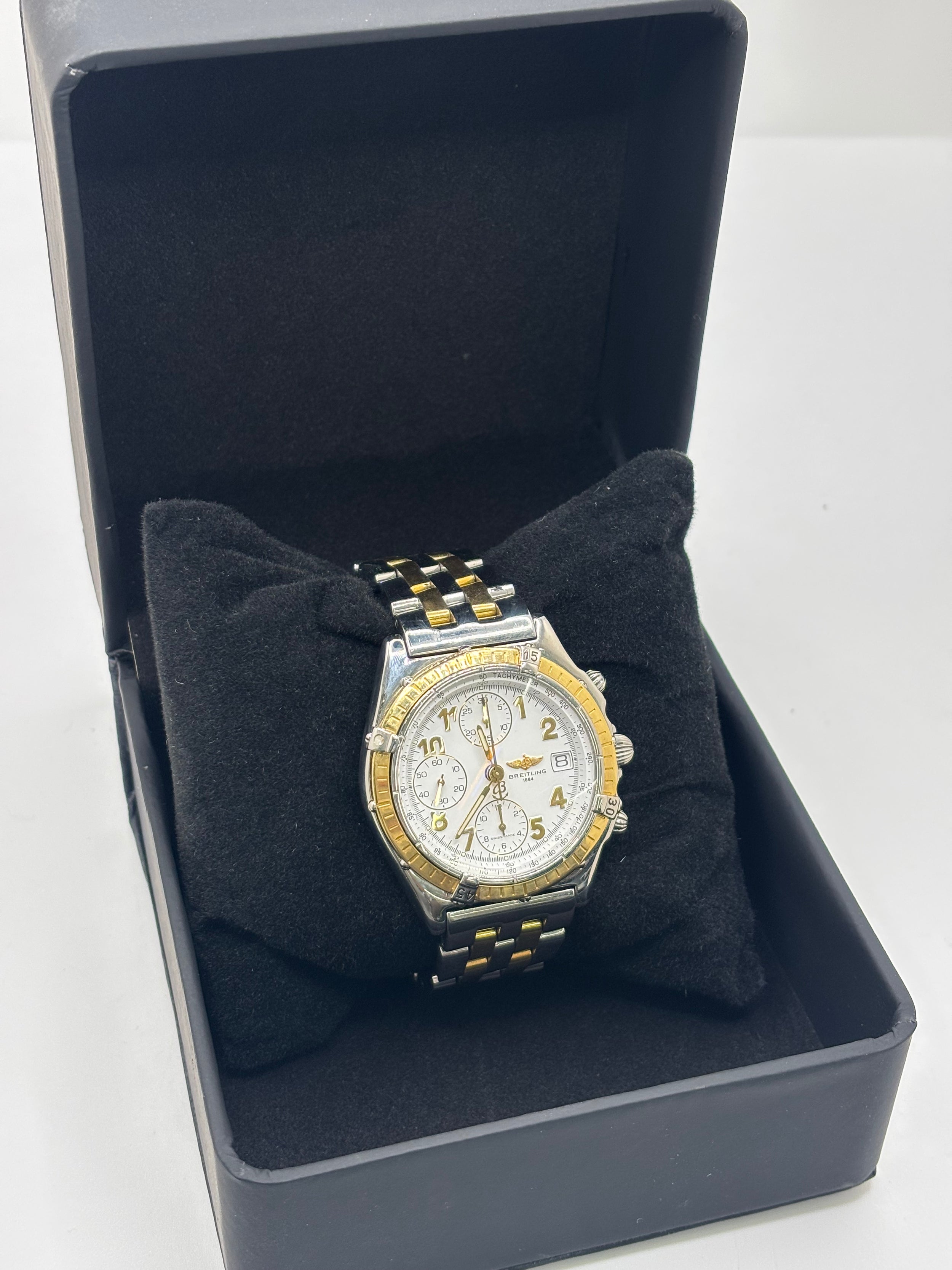Breitling Chronomat Watch in Gold and Steel