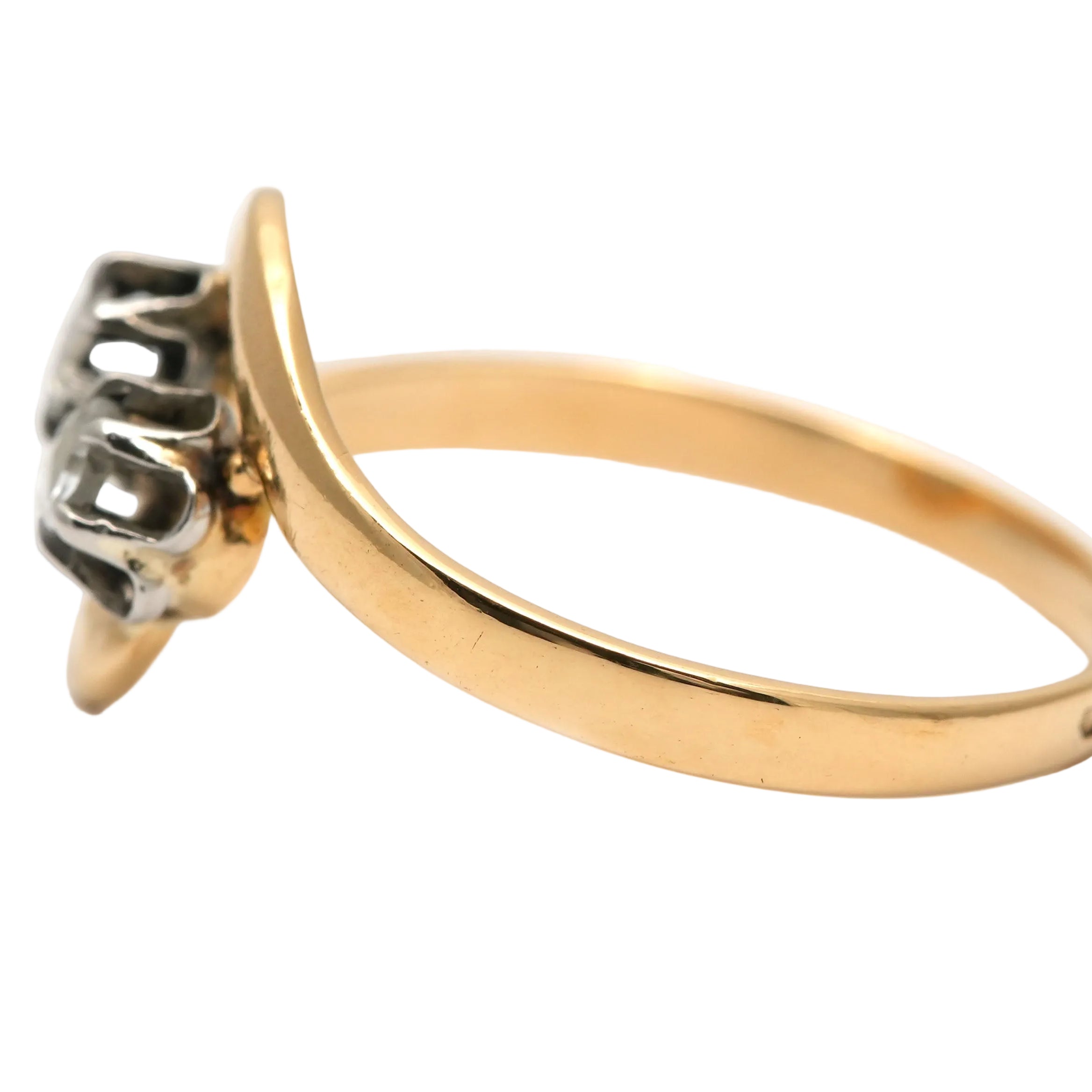 "Toi & Moi" Ring in Yellow Gold and Diamonds