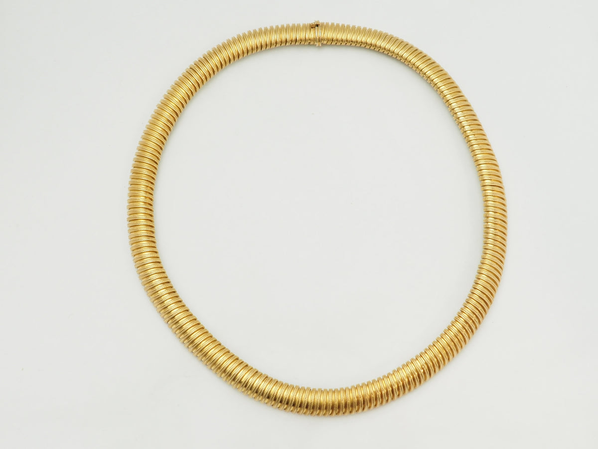 Yellow Gold Tubogas Necklace