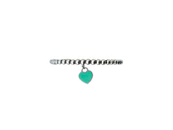 TIFFANY & CO. "Return to Tiffany" Silver and Enamel Pearl Bracelet