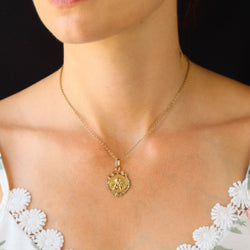 Rose gold and green gold Medal