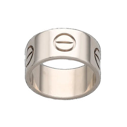 CARTIER "Love" White Gold Bangle Ring