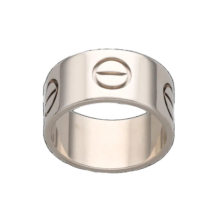 CARTIER "Love" White Gold Bangle Ring