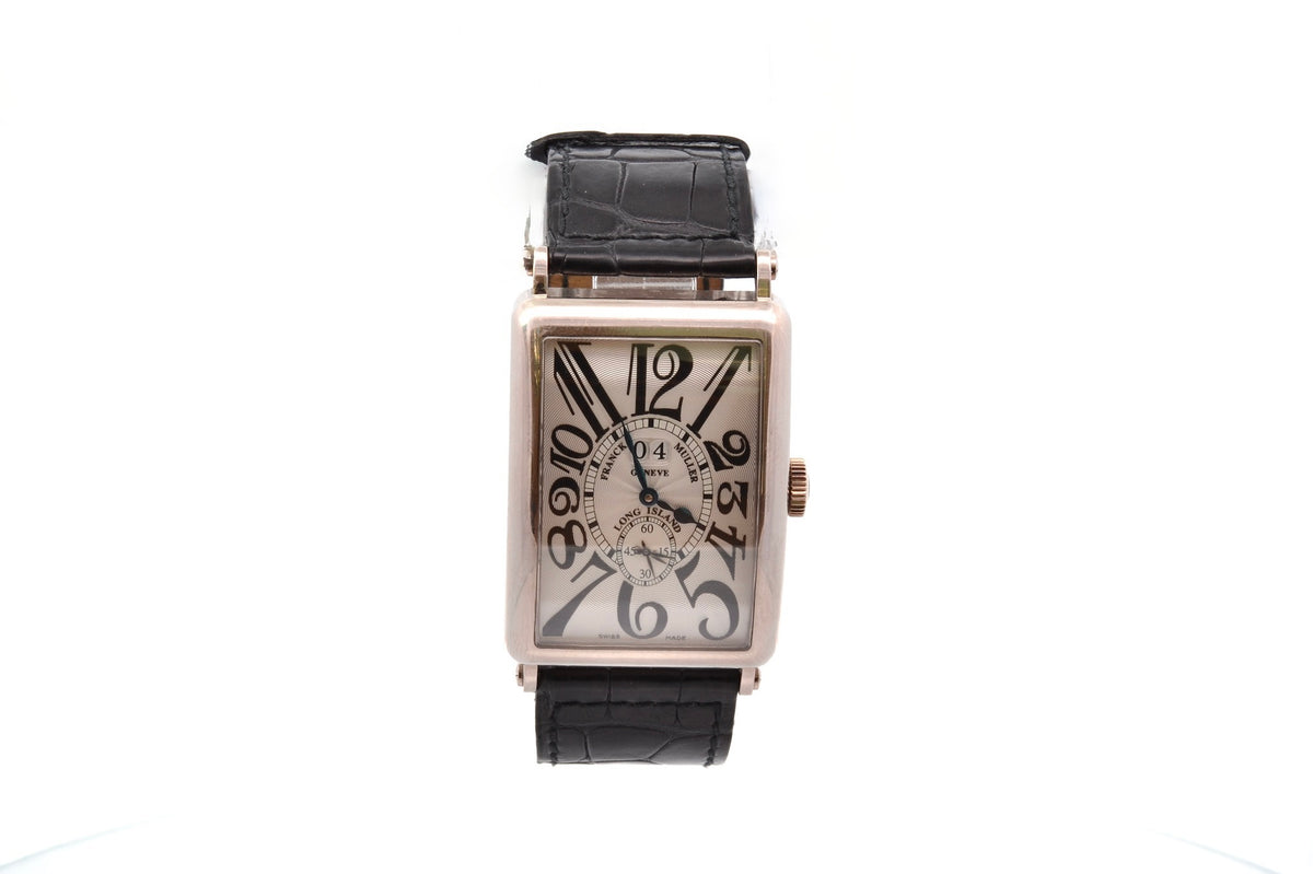 Montre FRANCK MULLER Master of Complications en or, saphir et cuir