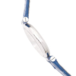 CARTIER "Vendôme Must" Watch in silver, steel and leather