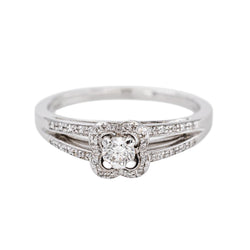 Mauboussin "Chance of Love" Ring in White Gold with Diamond