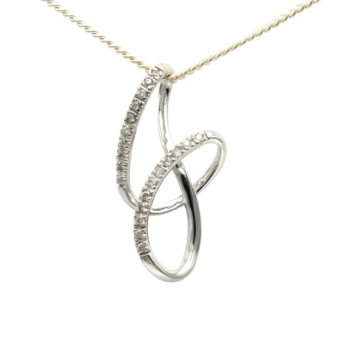 White Gold and Diamond Pendant