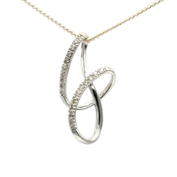 White Gold and Diamond Pendant