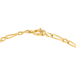 Yellow Gold Figaro Chain Bracelet