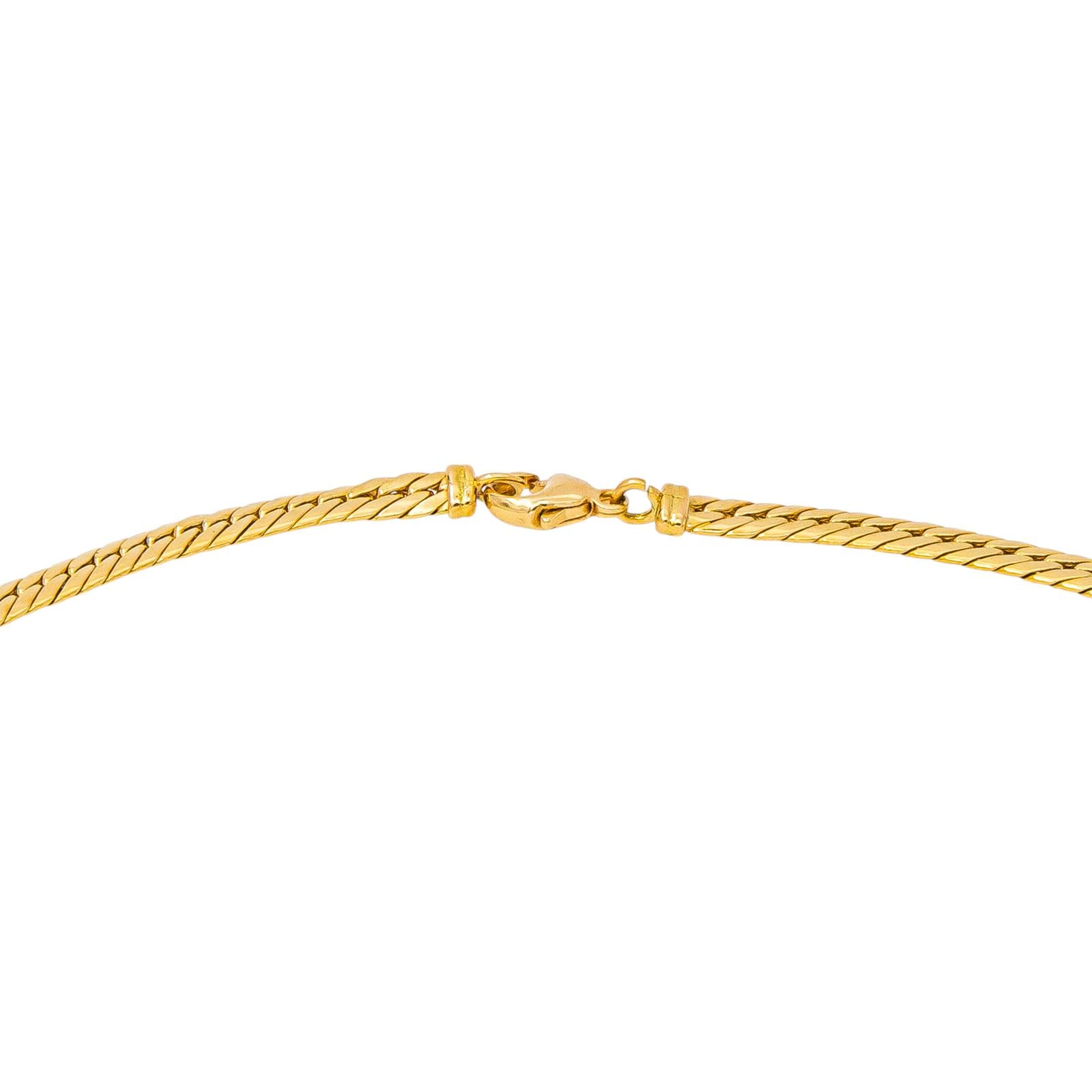 Yellow Gold English Link Necklace